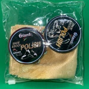 Shoe Shine Kit Black And Brown